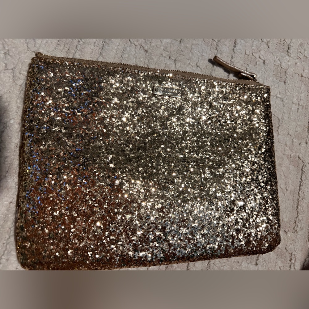 Kate spade glitter clutch